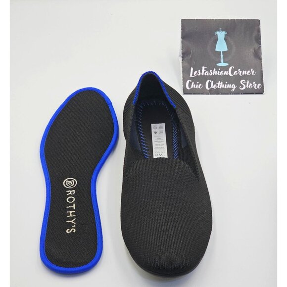 Rothy's Women's Black Knit The Loafer Casual Lightweight Flats Shoes Sz 12 2689 - Picture 5 of 16